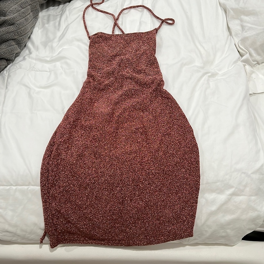 Glitter pink dress